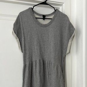 Gray short sleeve dress